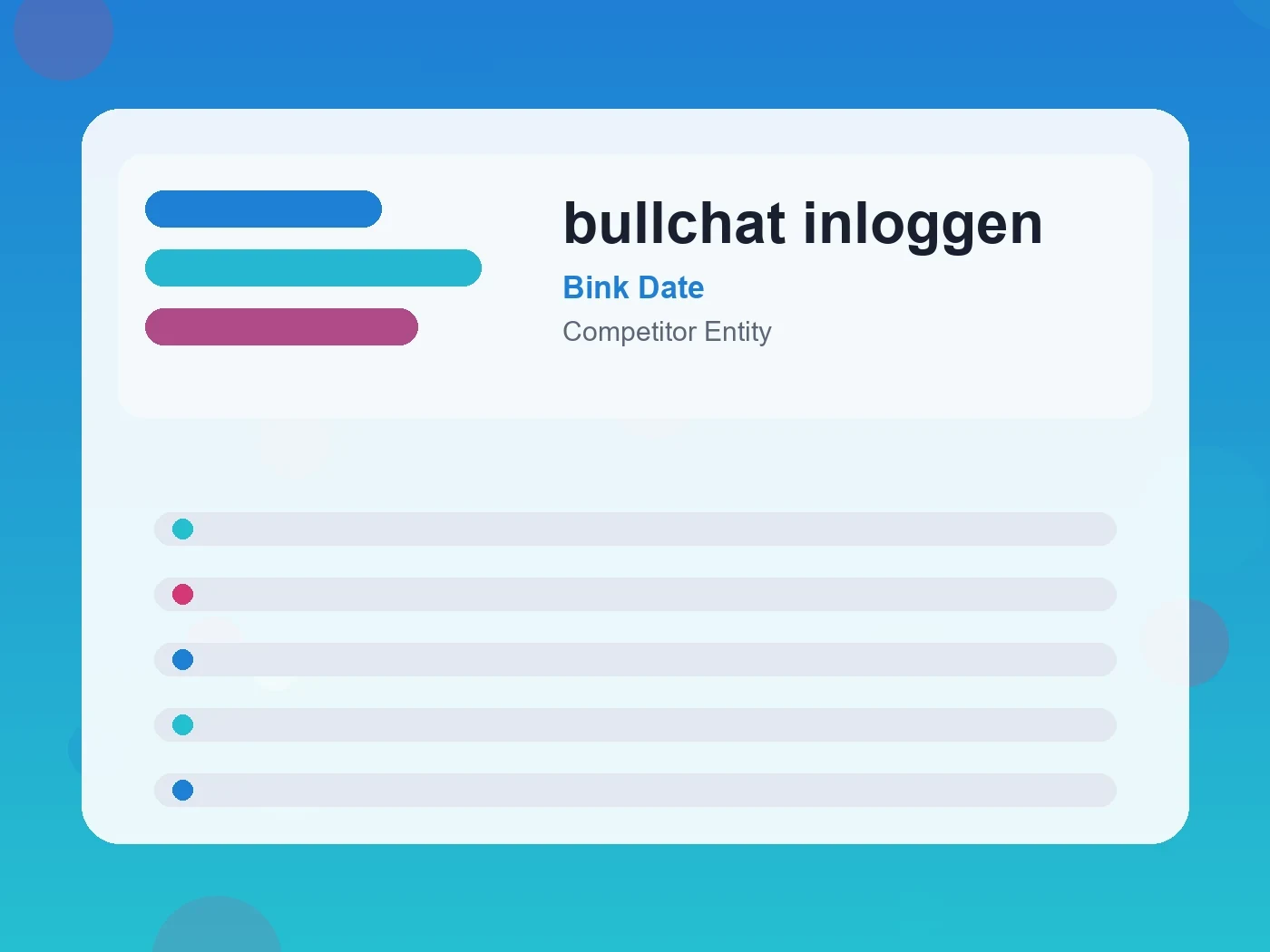 Bink Date bullchat inloggen guide visual