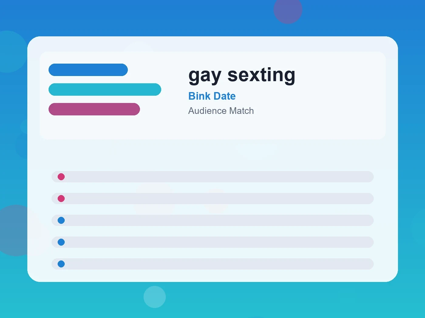 Bink Date gay sexting guide visual