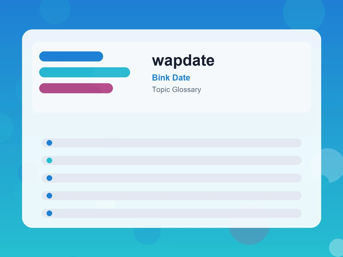 Bink Date wapdate guide visual