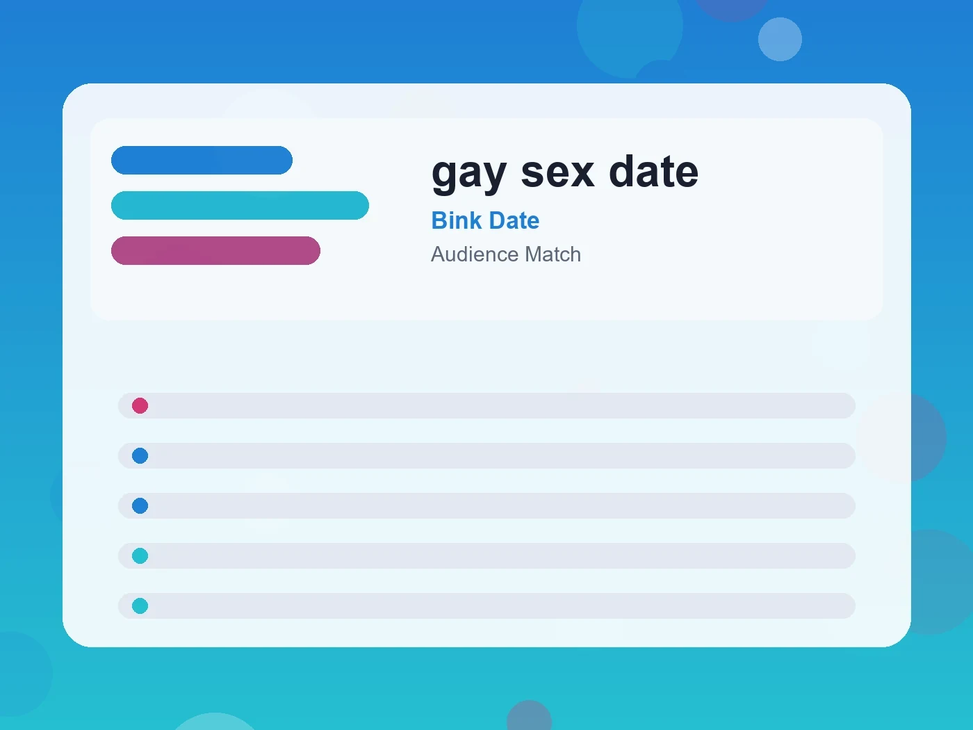 Bink Date gay sex date guide visual
